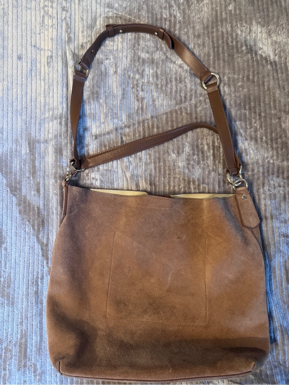 Banana Republic Brown Suede Tote with Leather Straps